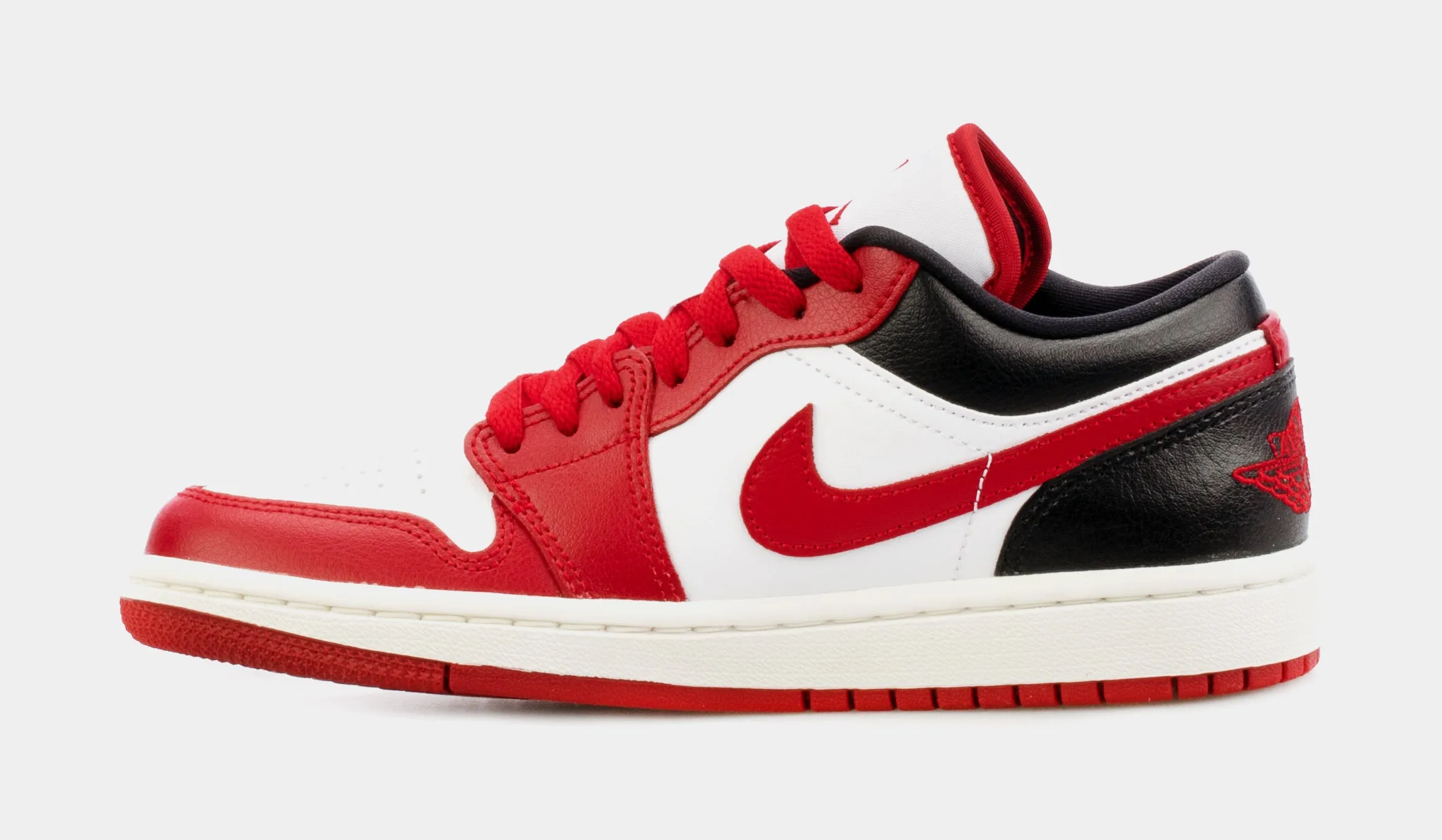 Air Jordan 1 Retro Low Gym Red Womens Lifestyle Shoes (Black/Red) Free Shipping