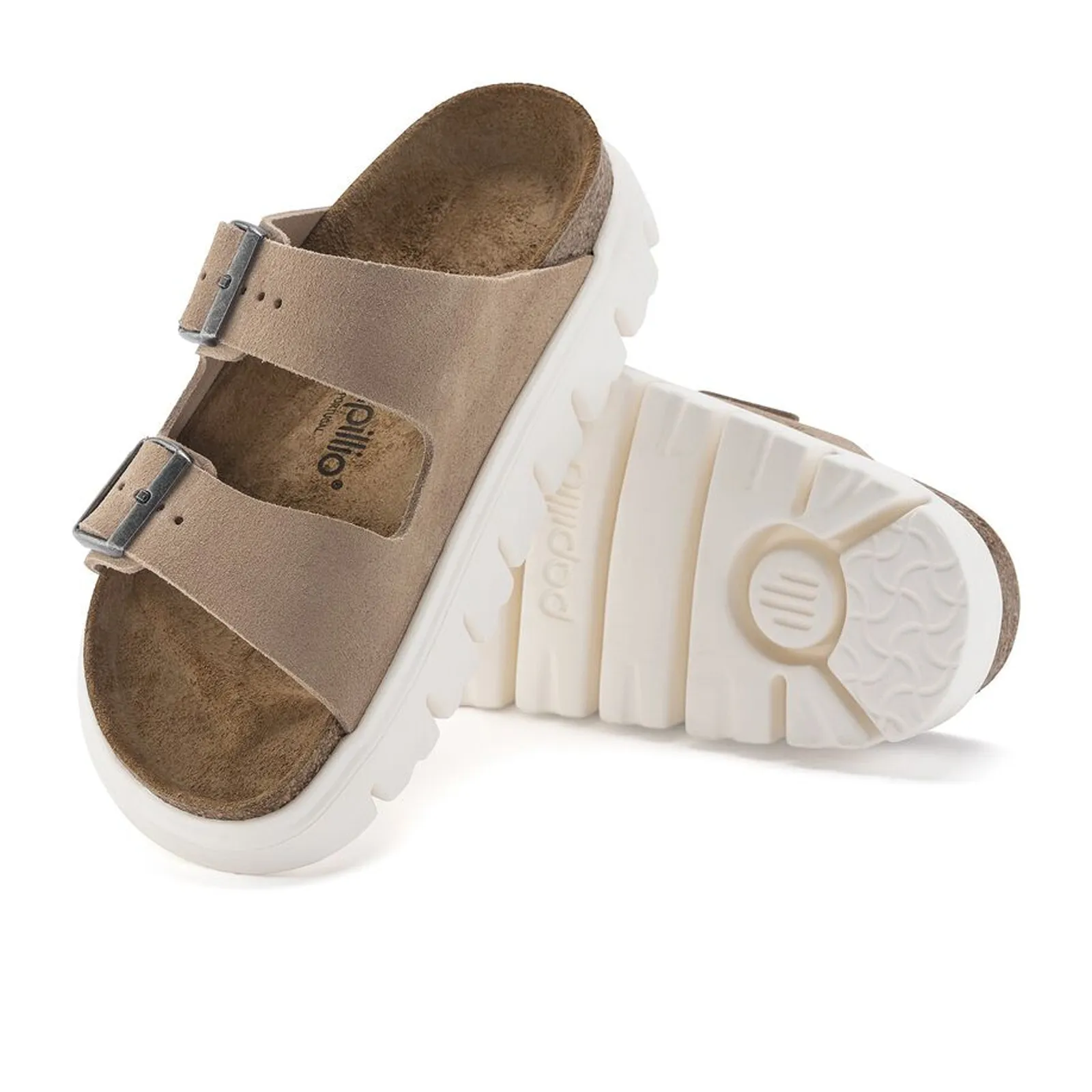 Birkenstock Arizona Chunky Slide Sandal (Women) - Warm Sand Suede