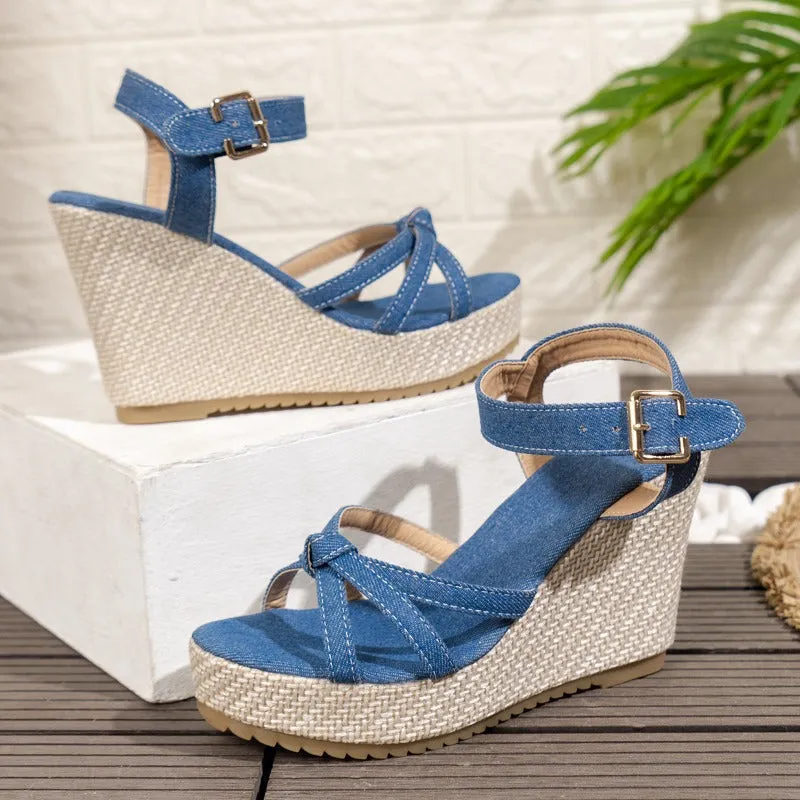 Bold Platform Wedge Sandals for Women