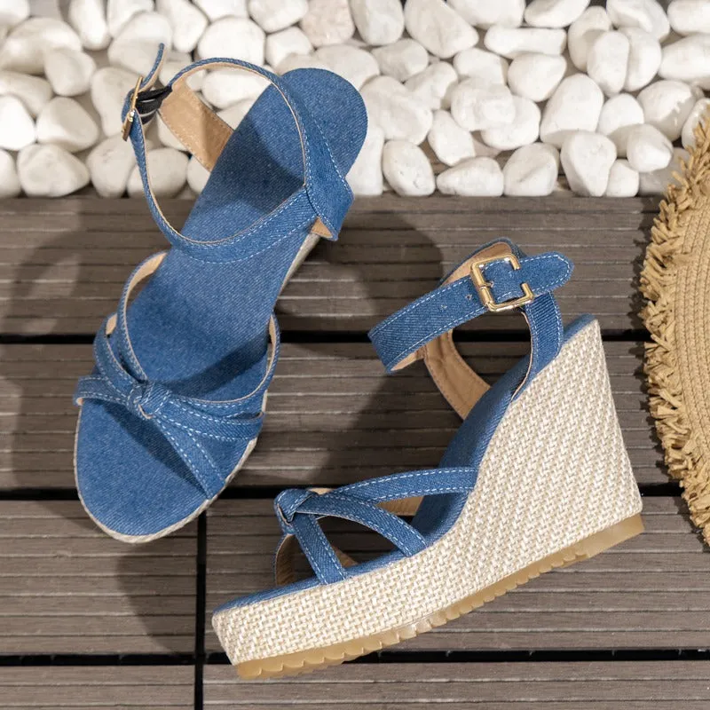 Bold Platform Wedge Sandals for Women