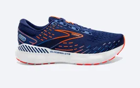 Brooks Mens Glycerin GTS 20- Blue Depths/Palace Blue/Orange (1103831D444)