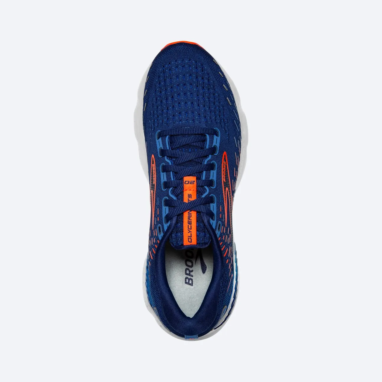 Brooks Mens Glycerin GTS 20- Blue Depths/Palace Blue/Orange (1103831D444)