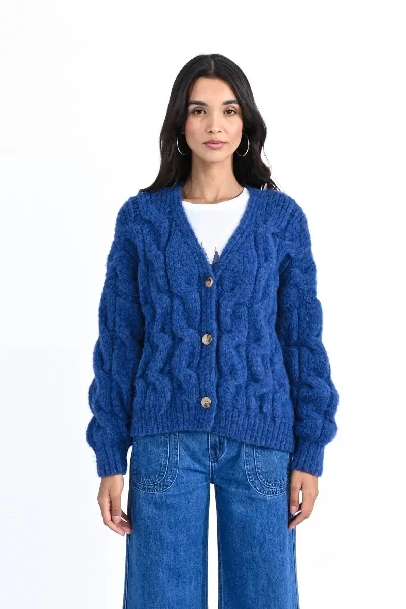 Chunky Cable Knit Cardigan