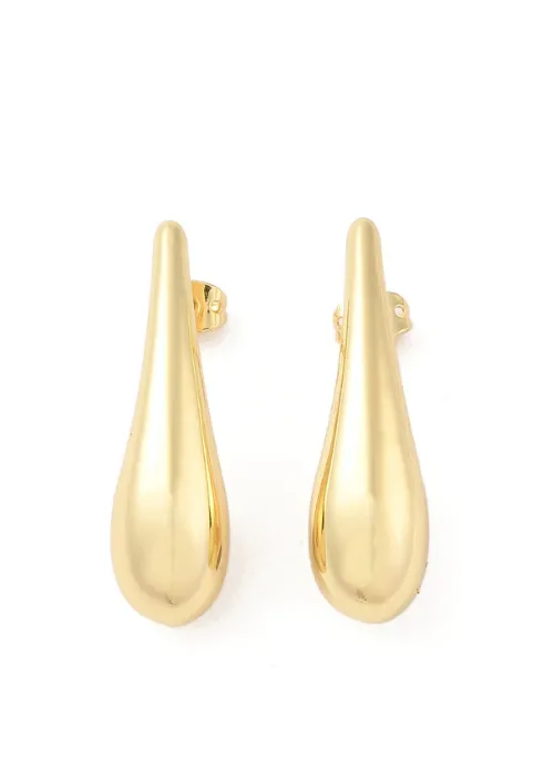 Chunky Gold Long Teardrops