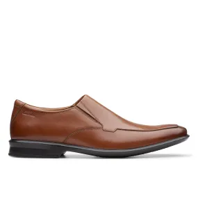 Clarks Bensley Step Dark Tan Leather