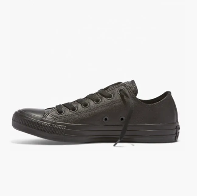 Converse Chuck Taylor All Star Classic Black Mono Leather Low Top 135253