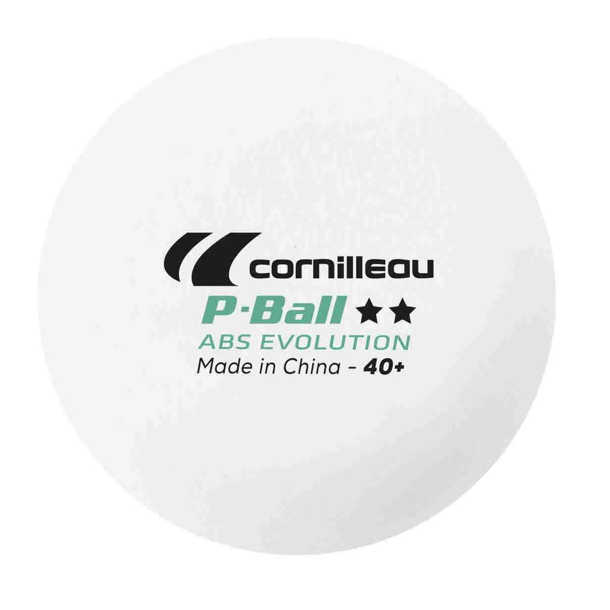 Cornilleau ABS Evolution 2 Star Plastic Table Tennis Balls - Pack of 6