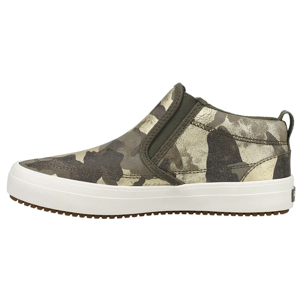 Crest Lug Camouflaged Zippered Sneakers