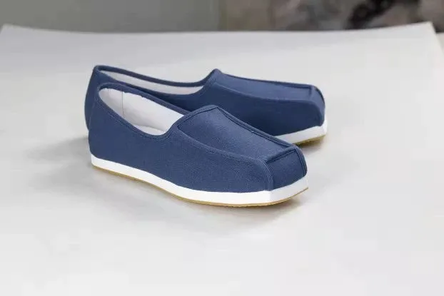 Fang Xi 方舄 Song Ming Unisex Cotton Square Toe Loafers