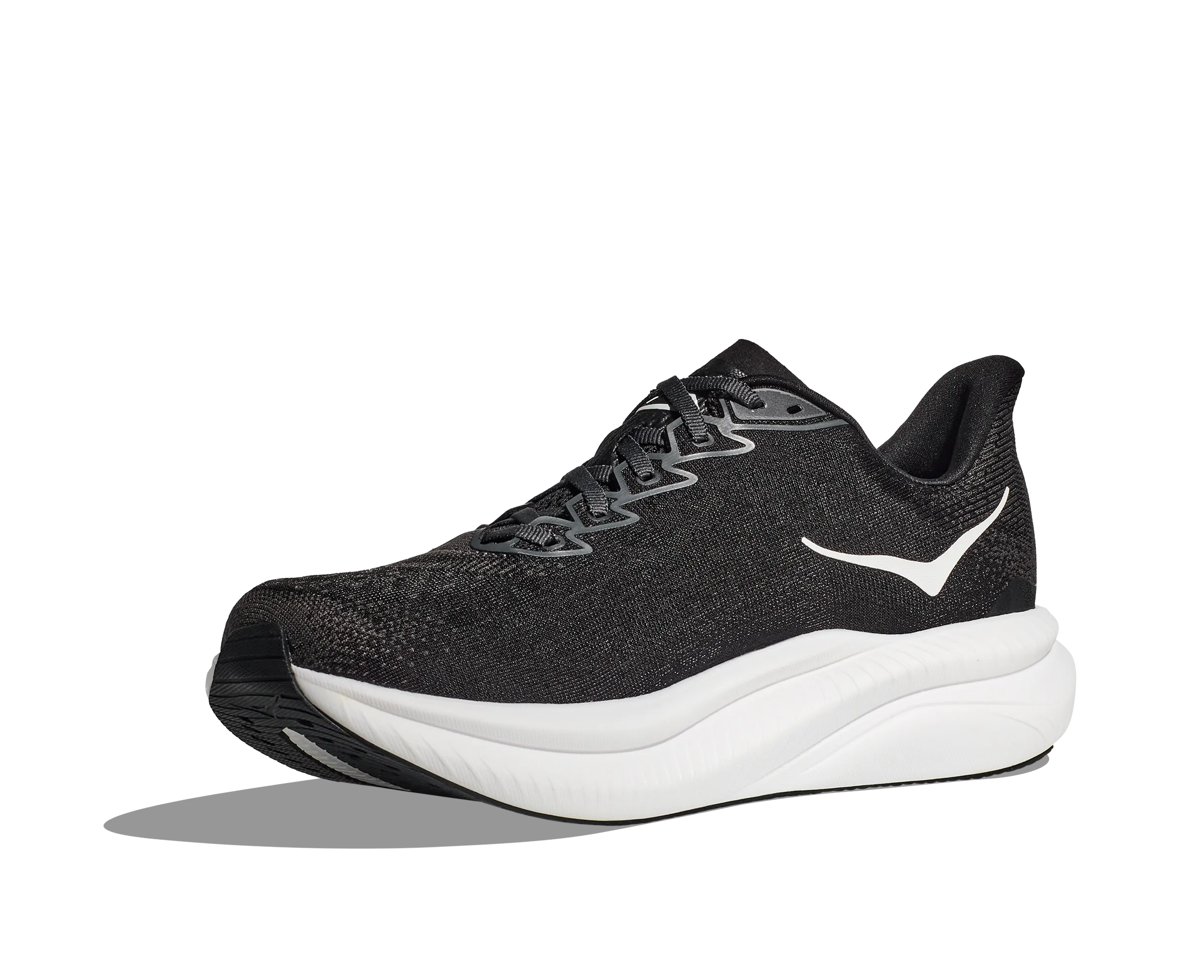 Hoka Mach 6 Black White Wide Women's