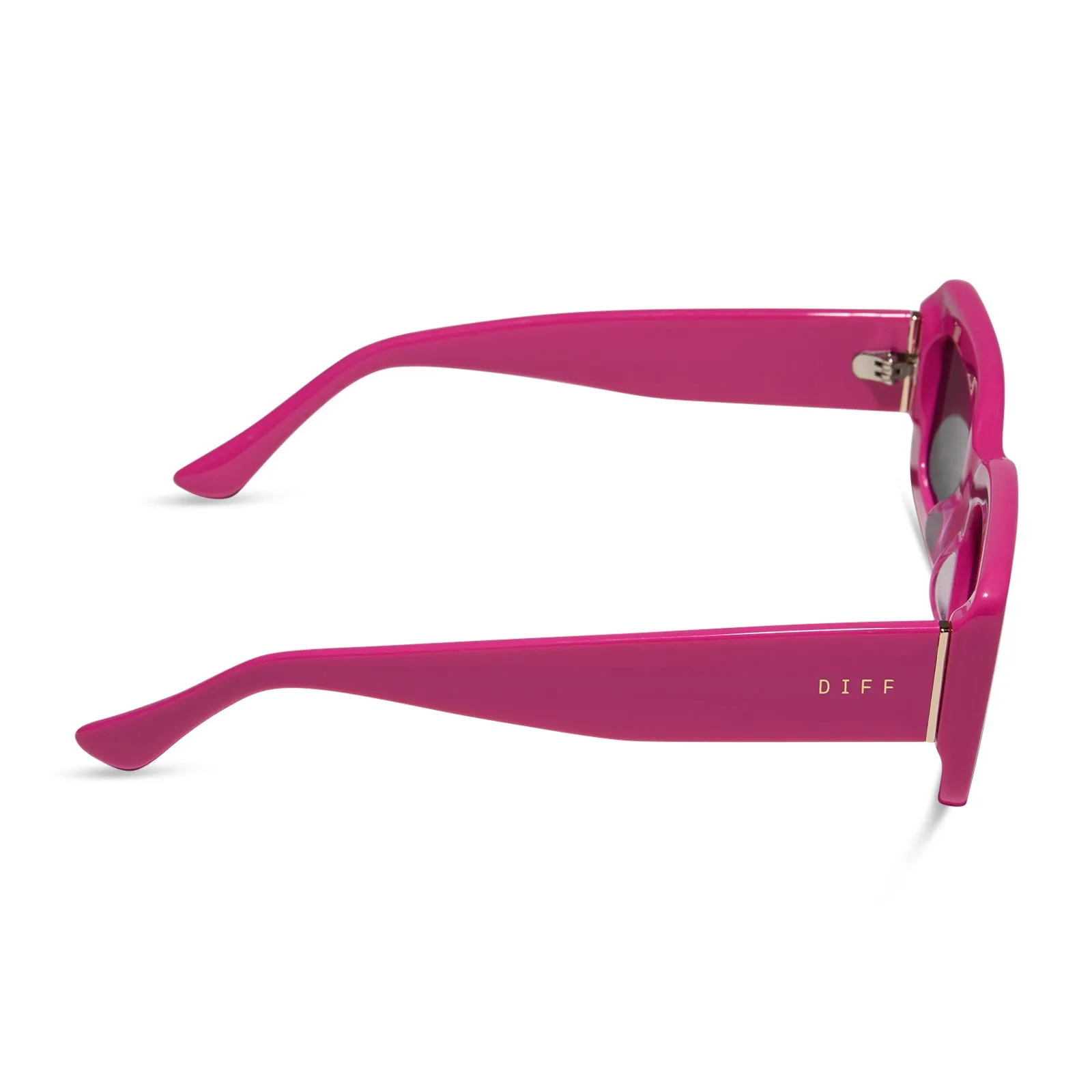 INDY - BRIGHT PINK   GREY SUNGLASSES