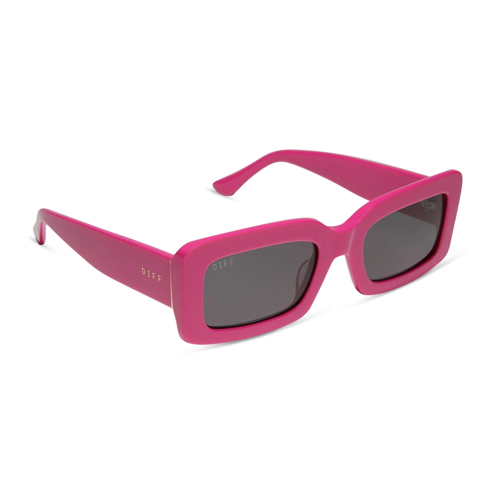 INDY - BRIGHT PINK   GREY SUNGLASSES