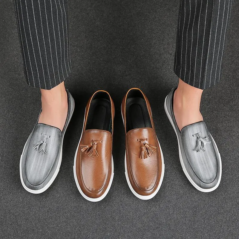 Italian Men's Formal PU Leather Loafers