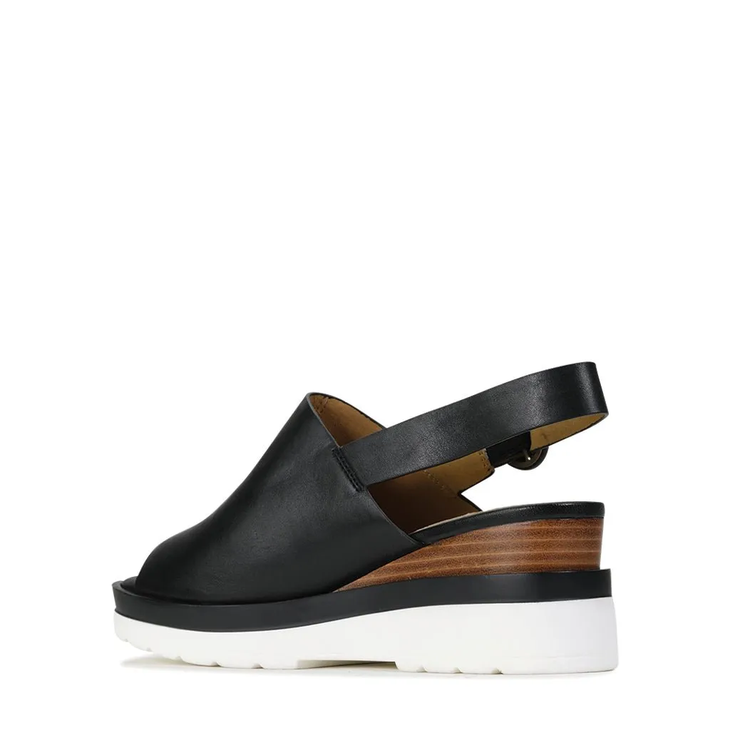 JARDON LEATHER WEDGE ARCHIVE SANDAL