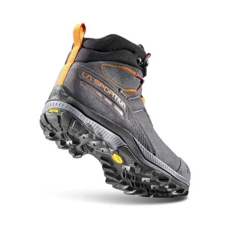 La Sportiva TX Hike Mid Leather GTX Mens Hiking Boot - Carbon/Hawaiian Sun