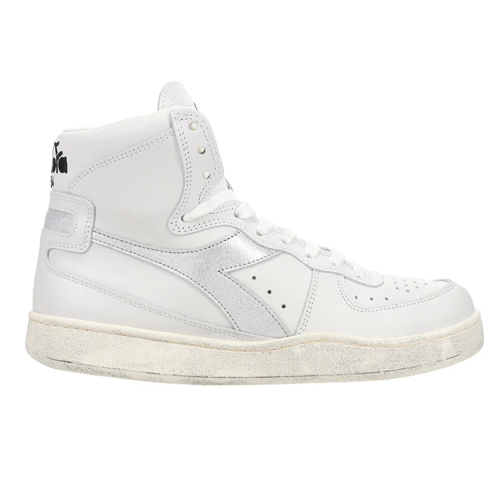 Mi Basket Used Metallic High Top Sneakers