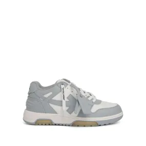 Out Of Office Calf Leather Sneaker in Grey/White