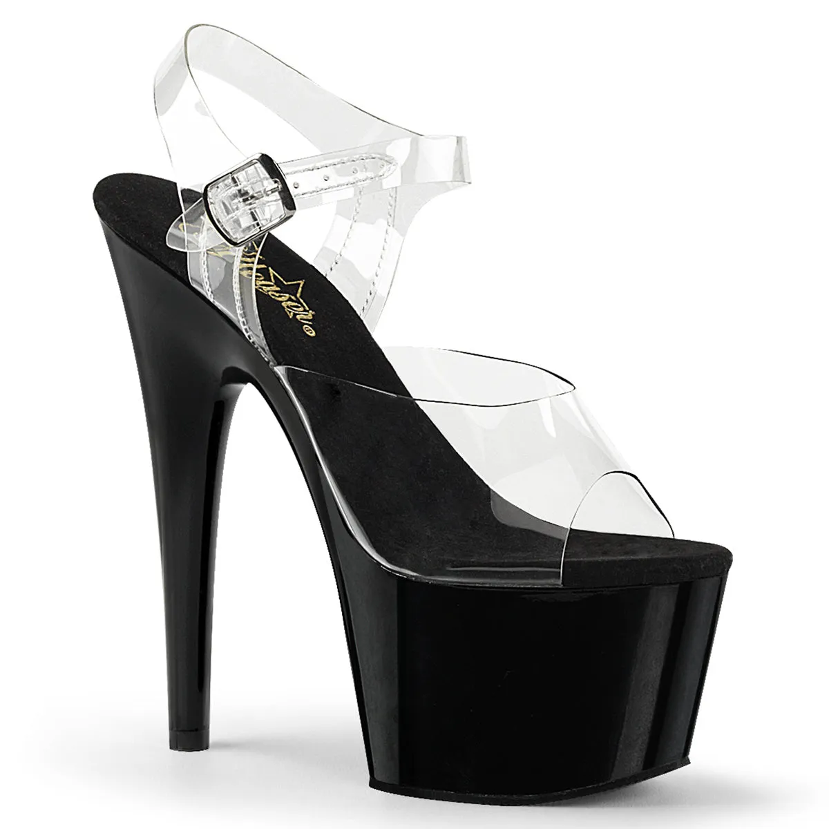 Pleaser Adore-708 Stiletto Platform Ankle Strap Exotic Dancer Shoe In 10 Colors