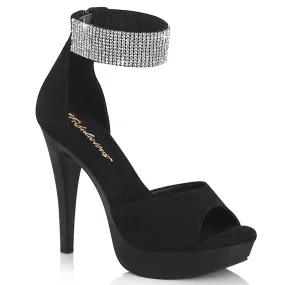 Pleaser Cocktail-525 Sandal W/Rhinestone Embellished Ankle Strap