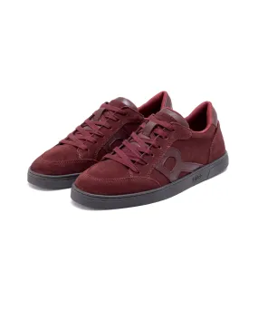 Rare Rabbit Men's Antares Red Low-Top Lace Up Premium Suede With Genuine Leather Sneaker