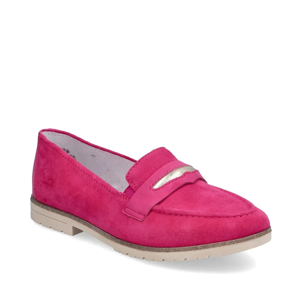 Rieker Womens Loafer 45301-31 Fuchsia