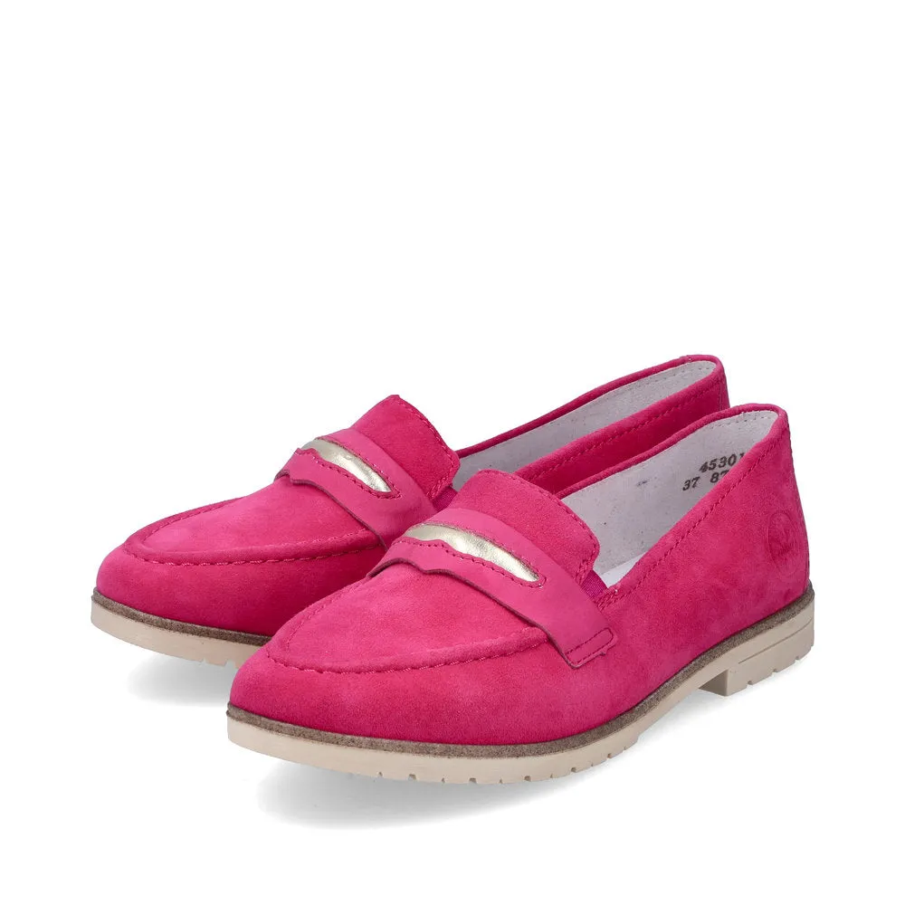 Rieker Womens Loafer 45301-31 Fuchsia