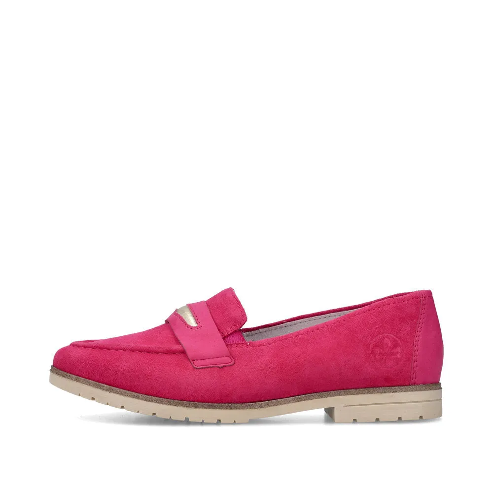 Rieker Womens Loafer 45301-31 Fuchsia