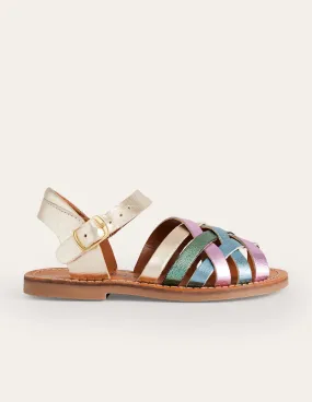 Strappy Sandals-Multi Metallic