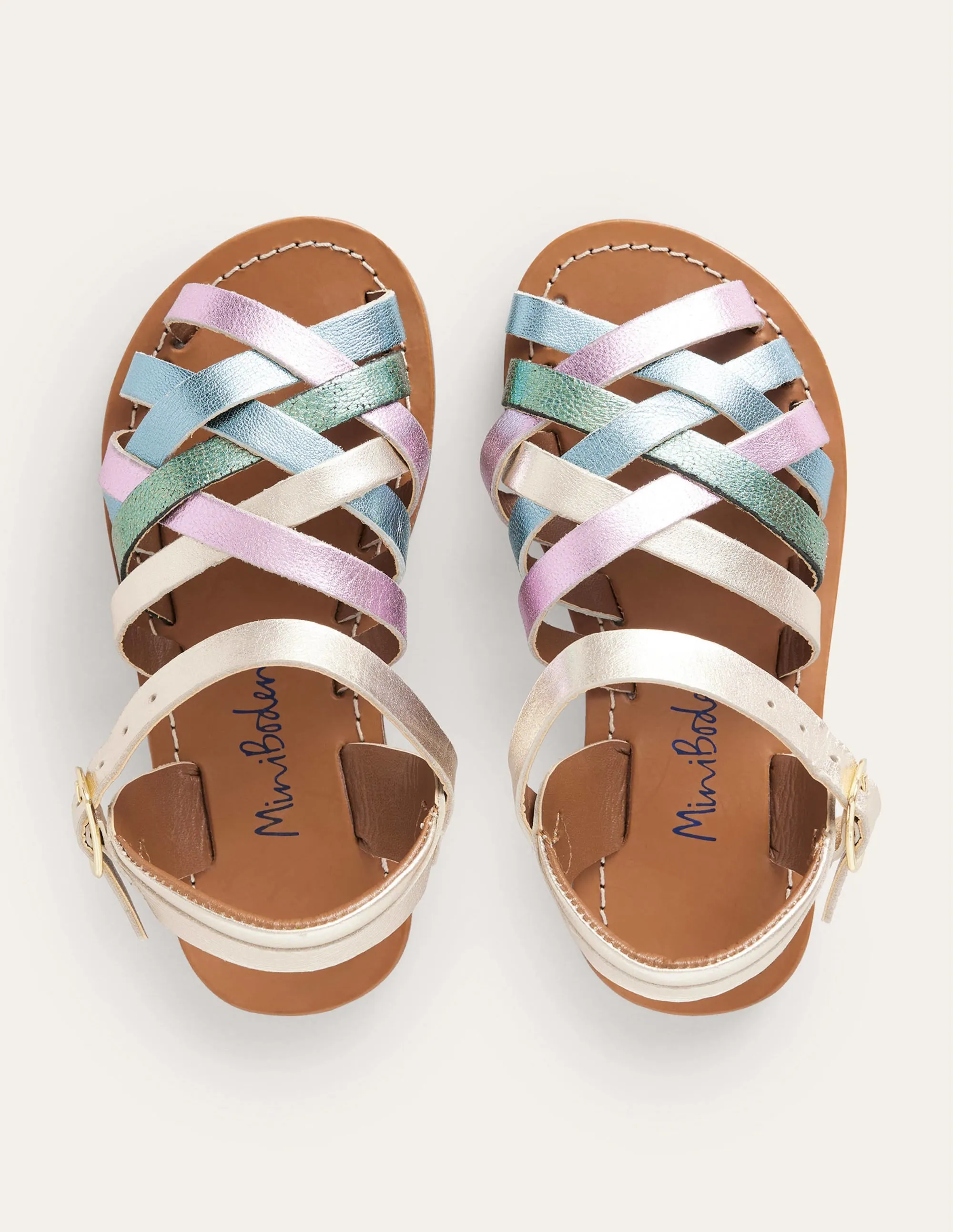 Strappy Sandals-Multi Metallic