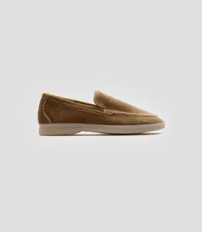 Vegan Velvet Loafer Taupe