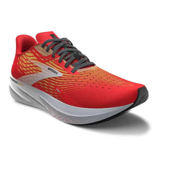 Womens Brooks Running Hyperion Max in Firey Coral/Orange Pop/Blue