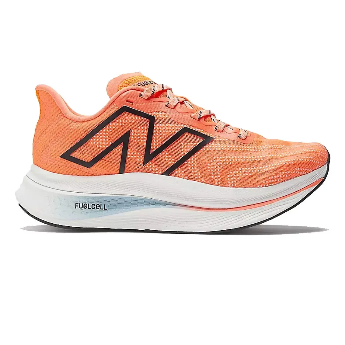 Womens New Balance FuelCell SuperComp Trainer v2 - Neon Dragonfly / Black