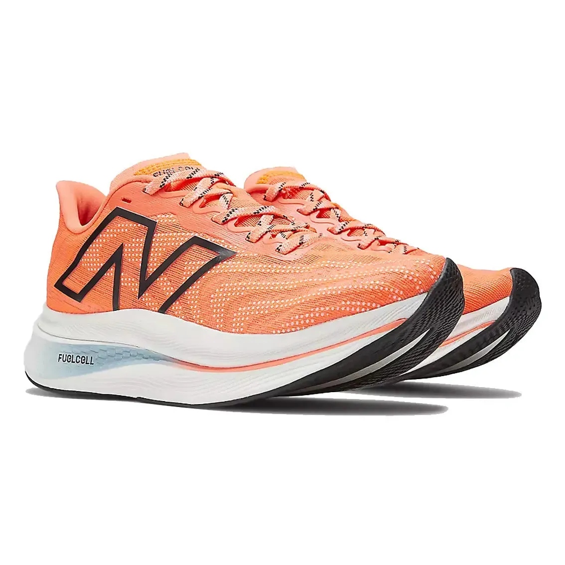 Womens New Balance FuelCell SuperComp Trainer v2 - Neon Dragonfly / Black