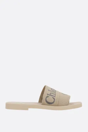 Woody Canvas Slide Sandals